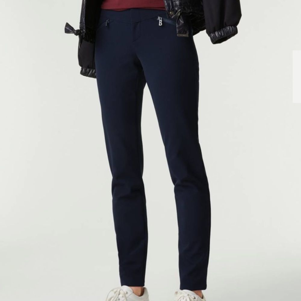 Club Monaco Navy Blue Mid Rose Slim Straight Ankle Ponte Pants Size 00
